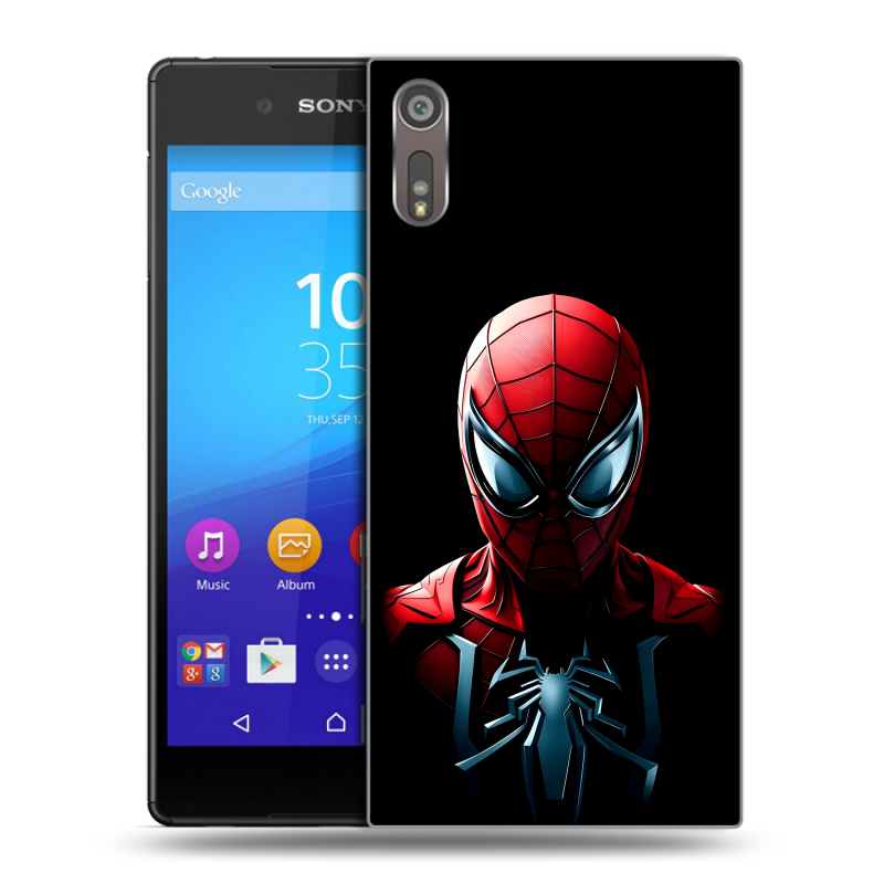 Пластиковый чехол на Sony Xperia XZ с принтом Spiderman Человек паук Пластиковый чехол на Sony Xperia XZ с принтом Spiderman Человек паук