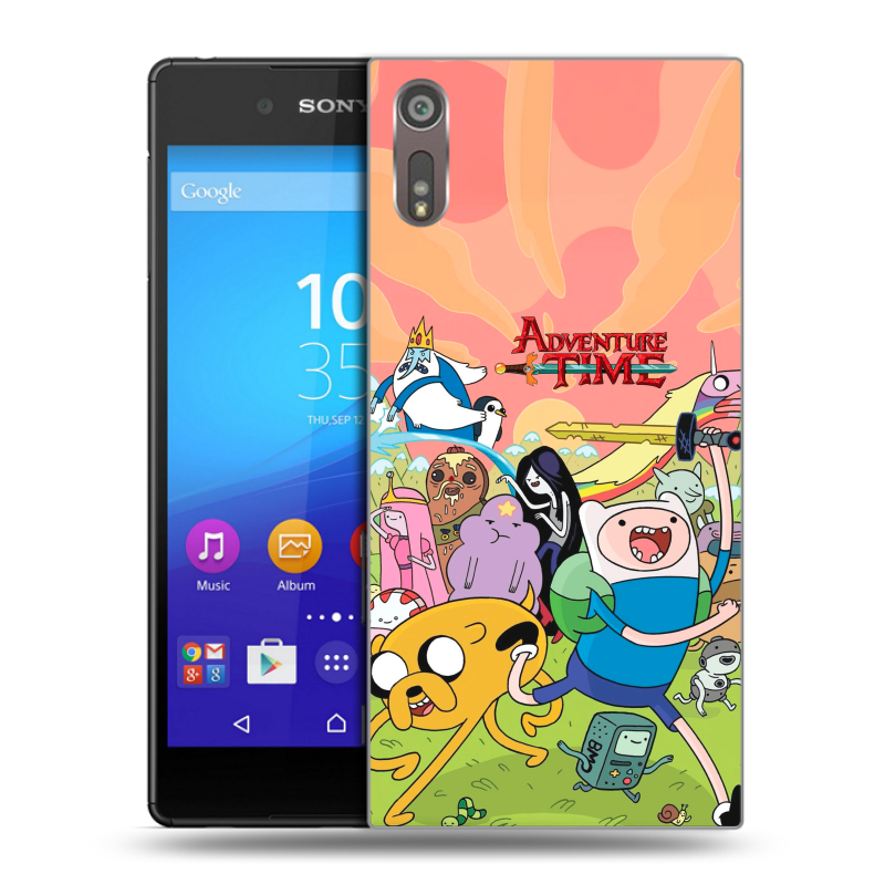Пластиковый чехол на Sony Xperia XZ с принтом Adventure time Время приключений Пластиковый чехол на Sony Xperia XZ с принтом Adventure time Время приключений