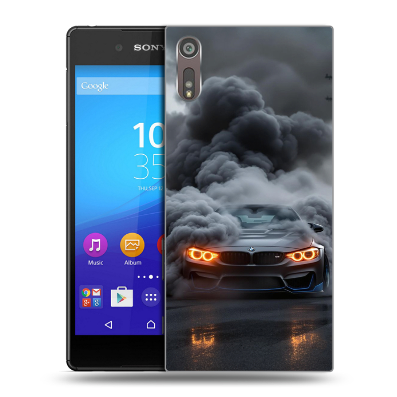 Пластиковый чехол на Sony Xperia XZ с принтом BMW БМВ Пластиковый чехол на Sony Xperia XZ с принтом BMW БМВ
