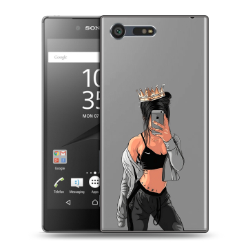 Пластиковый чехол на Sony Xperia X Compact с принтом Женские принты