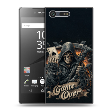 Пластиковый чехол на Sony Xperia X Compact с принтом Скелет карты