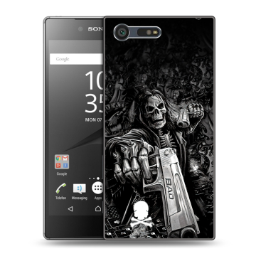 Пластиковый чехол на Sony Xperia X Compact с принтом Скелет