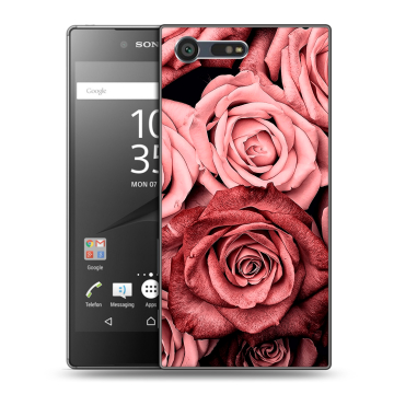 Пластиковый чехол на Sony Xperia X Compact с принтом Цветы розы