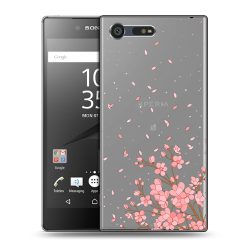 Пластиковый чехол на Sony Xperia X Compact с принтом Ветка сакуры Пластиковый чехол на Sony Xperia X Compact с принтом Ветка сакуры