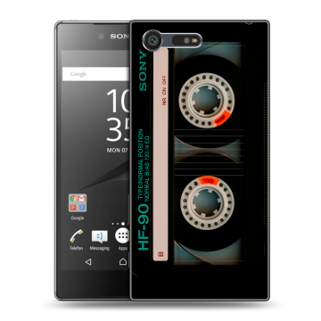 Пластиковый чехол на Sony Xperia X Compact с принтом Кассета Пластиковый чехол на Sony Xperia X Compact с принтом Кассета