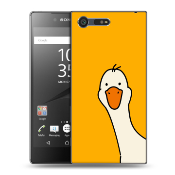 Пластиковый чехол на Sony Xperia X Compact с принтом Утка Пластиковый чехол на Sony Xperia X Compact с принтом Утка