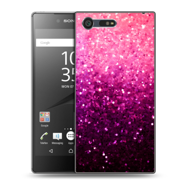Пластиковый чехол на Sony Xperia X Compact с принтом Блестки