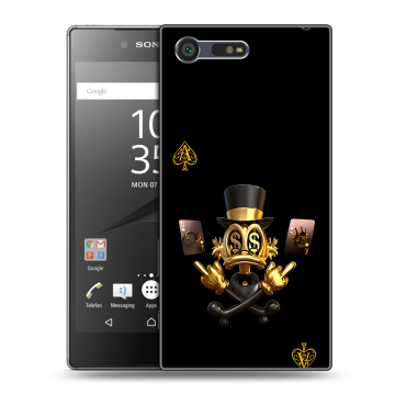 Пластиковый чехол на Sony Xperia X Compact с принтом Золотой скрудж макдак