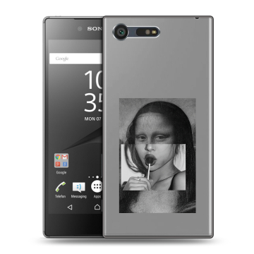 Пластиковый чехол на Sony Xperia X Compact с принтом Мона Лиза Пластиковый чехол на Sony Xperia X Compact с принтом Мона Лиза