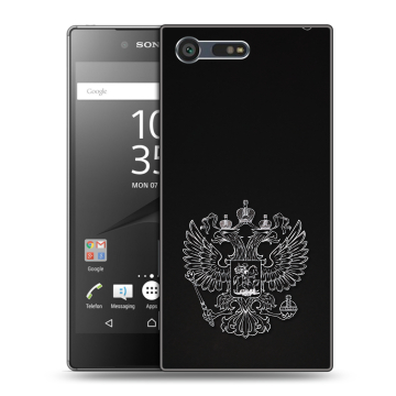 Пластиковый чехол на Sony Xperia X Compact с принтом Герб России