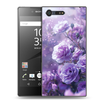 Пластиковый чехол на Sony Xperia X Compact с принтом Розы цветы
