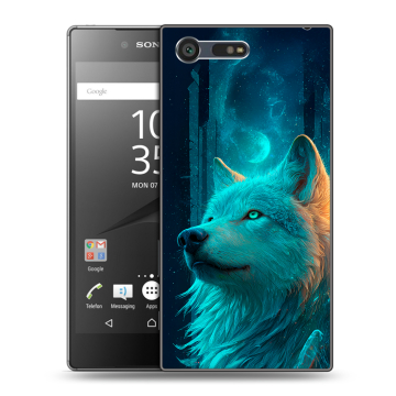 Пластиковый чехол на Sony Xperia X Compact с принтом бабочки саккура Пластиковый чехол на Sony Xperia X Compact с принтом бабочки саккура