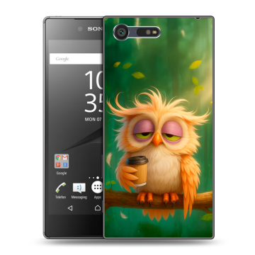 Пластиковый чехол на Sony Xperia X Compact с принтом сова Пластиковый чехол на Sony Xperia X Compact с принтом сова