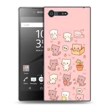 Пластиковый чехол на Sony Xperia X Compact с принтом Hello Kitty Хелоу Кити Пластиковый чехол на Sony Xperia X Compact с принтом Hello Kitty Хелоу Кити