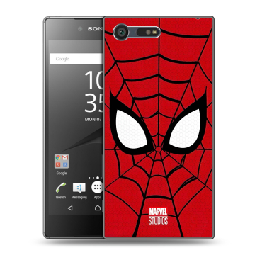 Пластиковый чехол на Sony Xperia X Compact с принтом человек паук spiderman