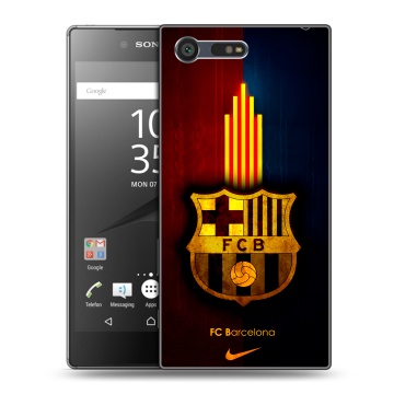 Пластиковый чехол на Sony Xperia X Compact с принтом Барселона Barcelona