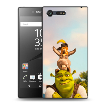 Пластиковый чехол на Sony Xperia X Compact с принтом Шрек Shrek Пластиковый чехол на Sony Xperia X Compact с принтом Шрек Shrek