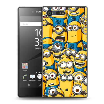 Пластиковый чехол на Sony Xperia X Compact с принтом Миньоны Пластиковый чехол на Sony Xperia X Compact с принтом Миньоны