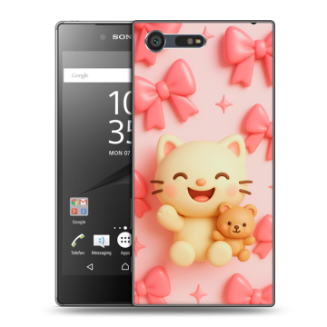 Пластиковый чехол на Sony Xperia X Compact с принтом для девочек Пластиковый чехол на Sony Xperia X Compact с принтом для девочек