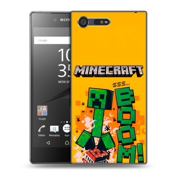 Пластиковый чехол на Sony Xperia X Compact с принтом Майнкрафт Minecraft Пластиковый чехол на Sony Xperia X Compact с принтом Майнкрафт Minecraft