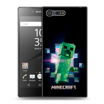 Пластиковый чехол на Sony Xperia X Compact с принтом Майнкрафт Minecraft Пластиковый чехол на Sony Xperia X Compact с принтом Майнкрафт Minecraft