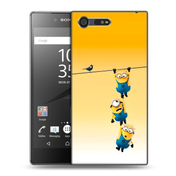 Пластиковый чехол на Sony Xperia X Compact с принтом Миньоны Пластиковый чехол на Sony Xperia X Compact с принтом Миньоны