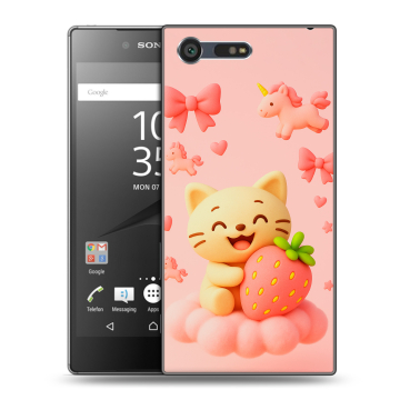 Пластиковый чехол на Sony Xperia X Compact с принтом для девочек Пластиковый чехол на Sony Xperia X Compact с принтом для девочек
