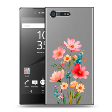Пластиковый чехол на Sony Xperia X Compact с принтом Цветы Пластиковый чехол на Sony Xperia X Compact с принтом Цветы