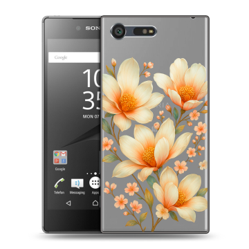 Пластиковый чехол на Sony Xperia X Compact с принтом Цветы Пластиковый чехол на Sony Xperia X Compact с принтом Цветы