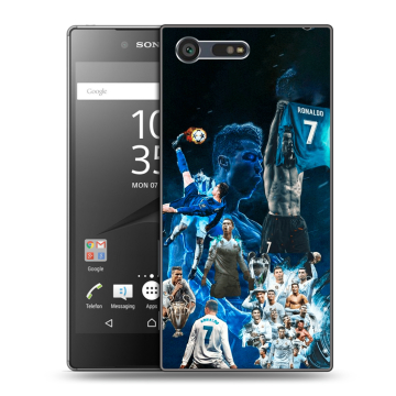 Пластиковый чехол на Sony Xperia X Compact с принтом Реал Роналдо