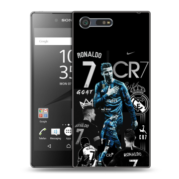 Пластиковый чехол на Sony Xperia X Compact с принтом Реал Роналдо