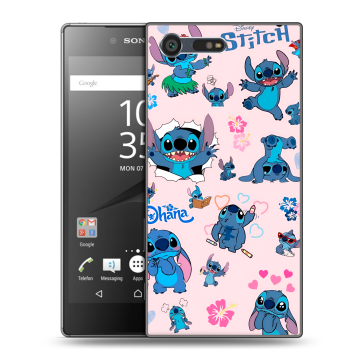 Пластиковый чехол на Sony Xperia X Compact с принтом Лило и Стич Пластиковый чехол на Sony Xperia X Compact с принтом Лило и Стич