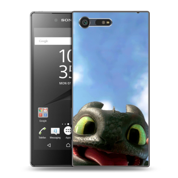 Пластиковый чехол на Sony Xperia X Compact с принтом Как приручить дракона Пластиковый чехол на Sony Xperia X Compact с принтом Как приручить дракона