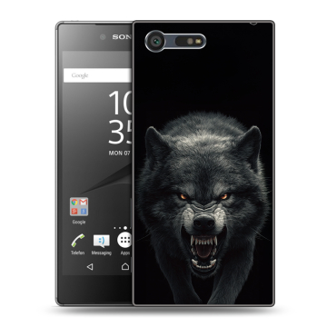 Пластиковый чехол на Sony Xperia X Compact с принтом Волк Пластиковый чехол на Sony Xperia X Compact с принтом Волк