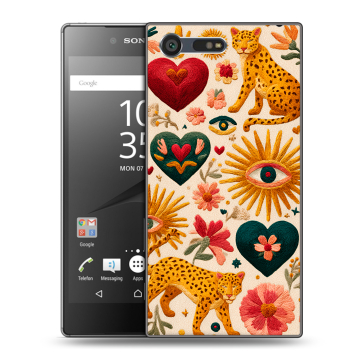 Пластиковый чехол на Sony Xperia X Compact с принтом Модный принт Пластиковый чехол на Sony Xperia X Compact с принтом Модный принт