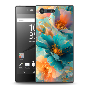 Пластиковый чехол на Sony Xperia X Compact с принтом Цветы Пластиковый чехол на Sony Xperia X Compact с принтом Цветы
