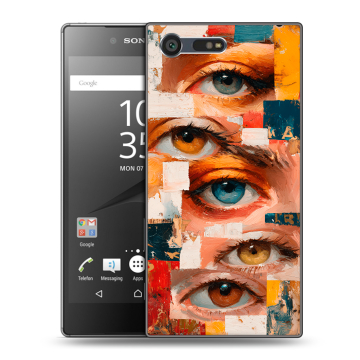 Пластиковый чехол на Sony Xperia X Compact с принтом Модный принт Пластиковый чехол на Sony Xperia X Compact с принтом Модный принт