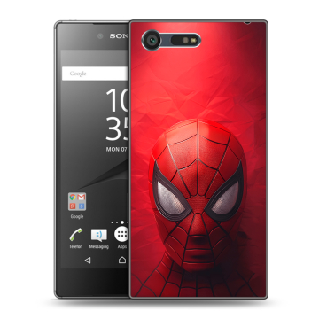 Пластиковый чехол на Sony Xperia X Compact с принтом Spiderman Человек паук Пластиковый чехол на Sony Xperia X Compact с принтом Spiderman Человек паук