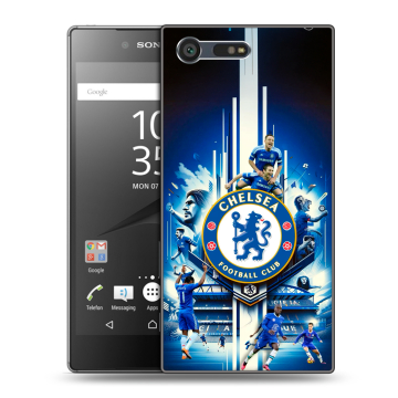 Пластиковый чехол на Sony Xperia X Compact с принтом Chelsea Челси