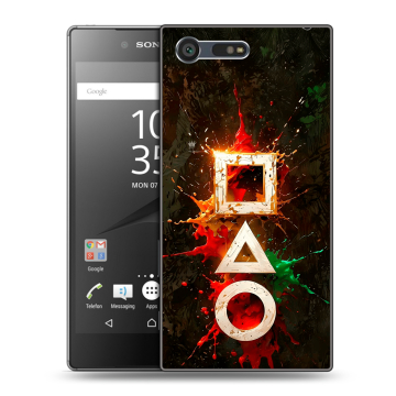 Пластиковый чехол на Sony Xperia X Compact с принтом Squid Game Игра кальмара Пластиковый чехол на Sony Xperia X Compact с принтом Squid Game Игра кальмара
