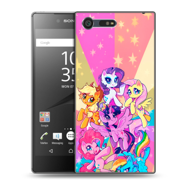 Пластиковый чехол на Sony Xperia X Compact с принтом My little pony Дружба чудо Пластиковый чехол на Sony Xperia X Compact с принтом My little pony Дружба чудо