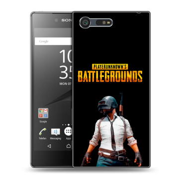 Пластиковый чехол на Sony Xperia X Compact с принтом PUGB ПАГБ Пластиковый чехол на Sony Xperia X Compact с принтом PUGB ПАГБ