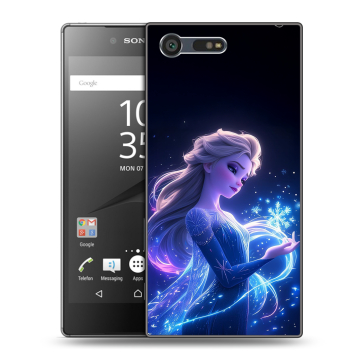 Пластиковый чехол на Sony Xperia X Compact с принтом Холодное сердце Frozen Пластиковый чехол на Sony Xperia X Compact с принтом Холодное сердце Frozen