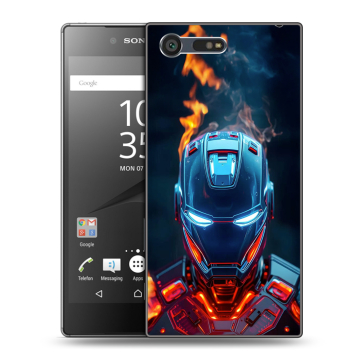 Пластиковый чехол на Sony Xperia X Compact с принтом IronMan Железный человек Пластиковый чехол на Sony Xperia X Compact с принтом IronMan Железный человек