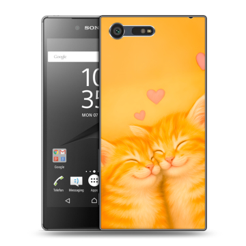 Пластиковый чехол на Sony Xperia X Compact с принтом Милые котята Пластиковый чехол на Sony Xperia X Compact с принтом Милые котята