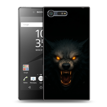 Пластиковый чехол на Sony Xperia X Compact с принтом Волк