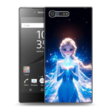 Пластиковый чехол на Sony Xperia X Compact с принтом Холодное сердце Frozen Пластиковый чехол на Sony Xperia X Compact с принтом Холодное сердце Frozen
