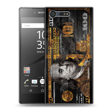 Пластиковый чехол на Sony Xperia X Compact с принтом Доллар деньги Пластиковый чехол на Sony Xperia X Compact с принтом Доллар деньги