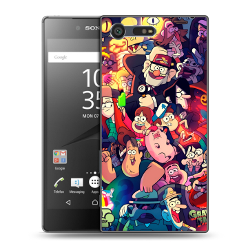 Пластиковый чехол на Sony Xperia X Compact с принтом Gravity Falls Гравити Фолз Пластиковый чехол на Sony Xperia X Compact с принтом Gravity Falls Гравити Фолз