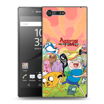 Пластиковый чехол на Sony Xperia X Compact с принтом Adventure time Время приключений